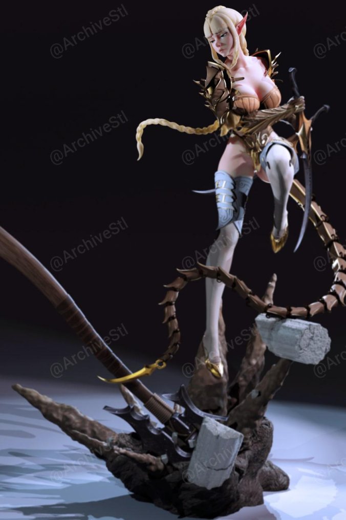 精灵刺客(Elven Assassin) 3D打印图纸